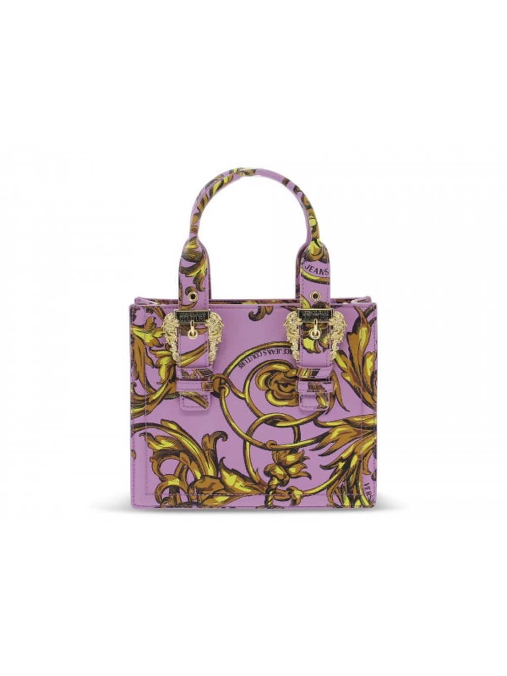 Nee Versace Lavender Baroque Mini Tote with Gold Accents - Picture 3 of 3